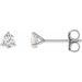 14K White 1/6 CTW Lab-Grown Diamond Stud Earrings