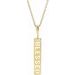 14K Yellow Blessed Bar 16-18