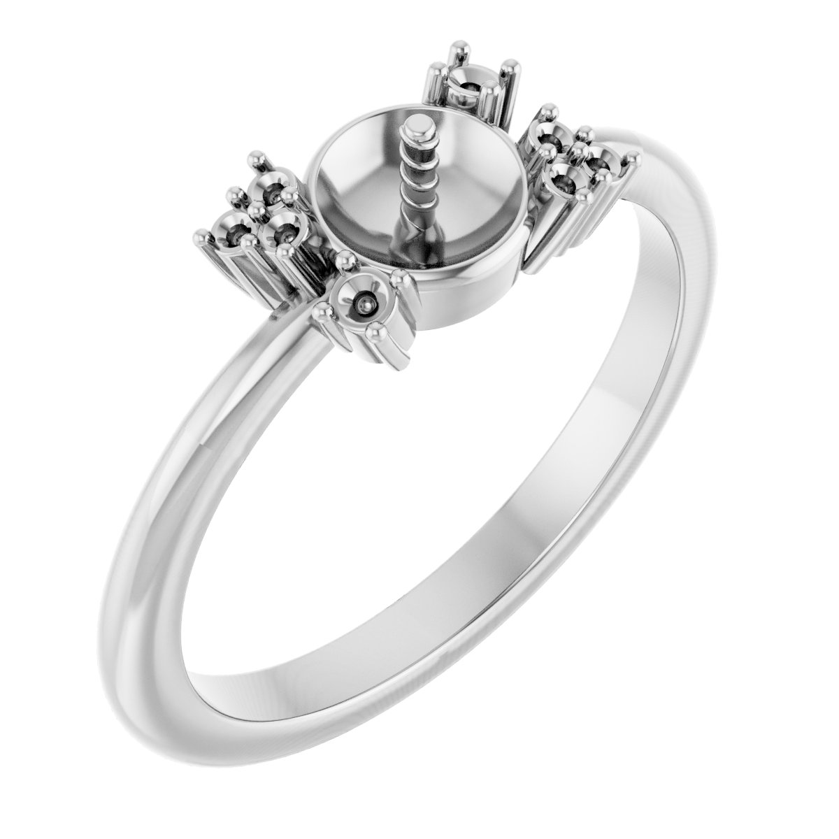 Accented Pearl Ring