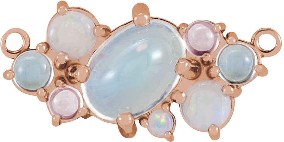 Cabochon Scattered Necklace or Center