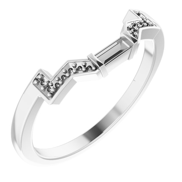 Accented Engagement Ring or Band