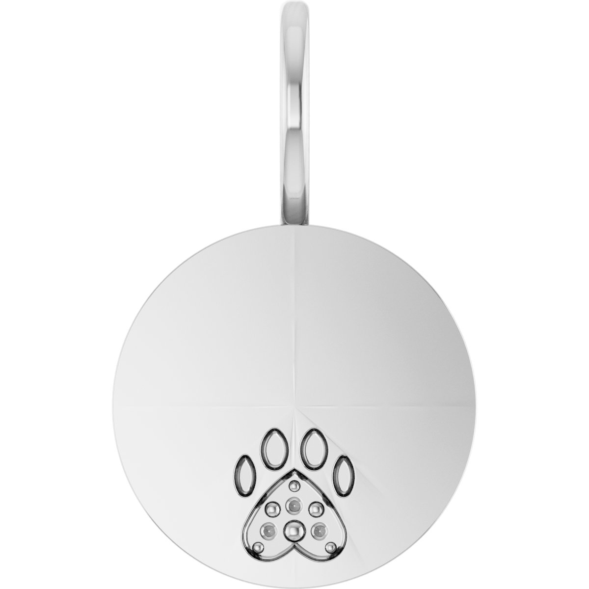 Engraved Paw Print Charm/Pendant