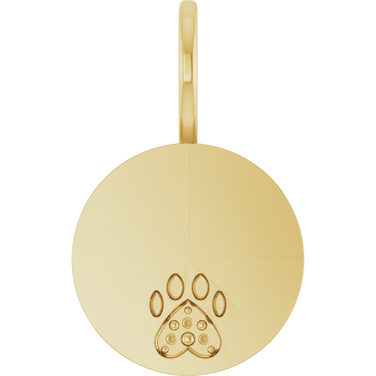 Engraved Paw Print Charm/Pendant
