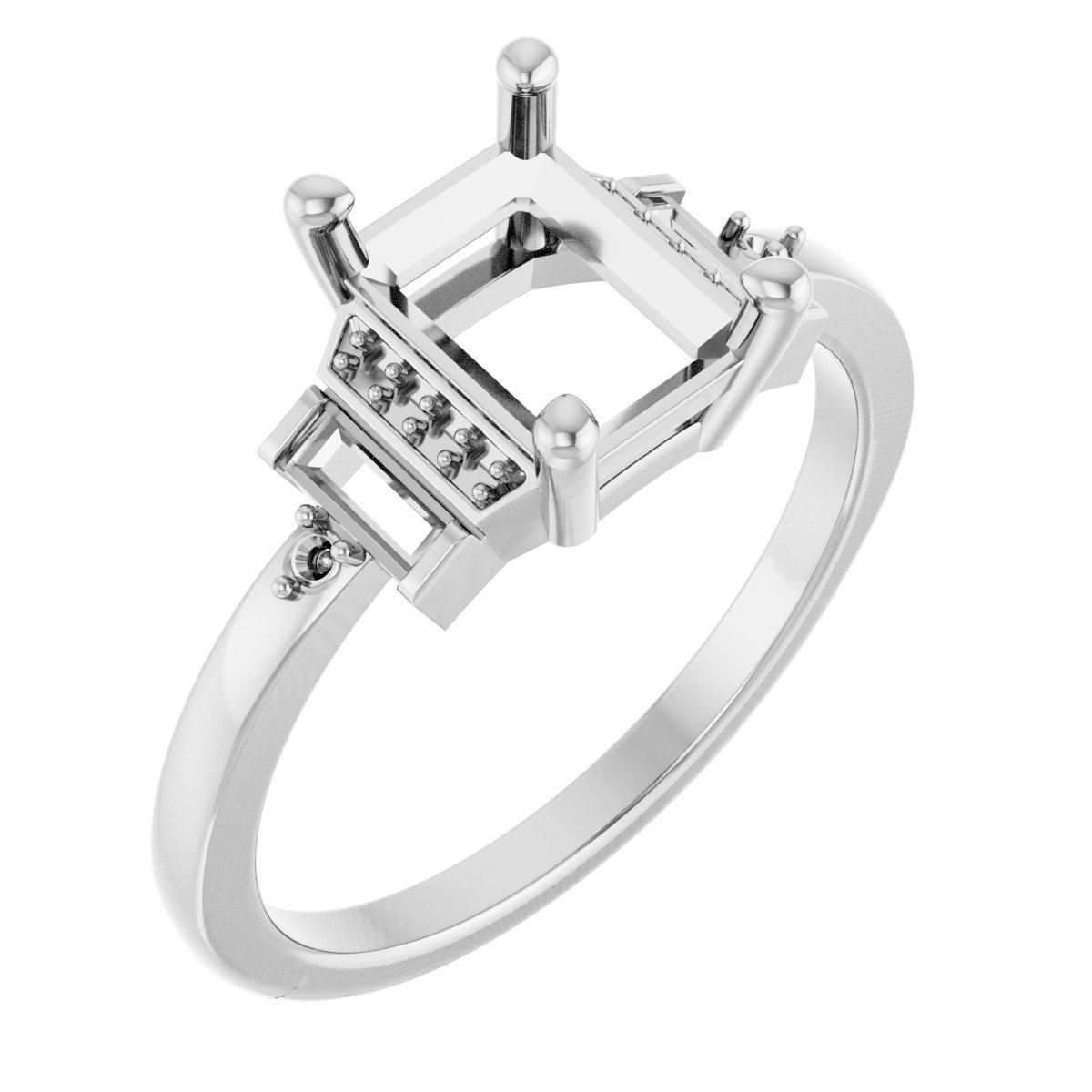 Accented Engagement Ring