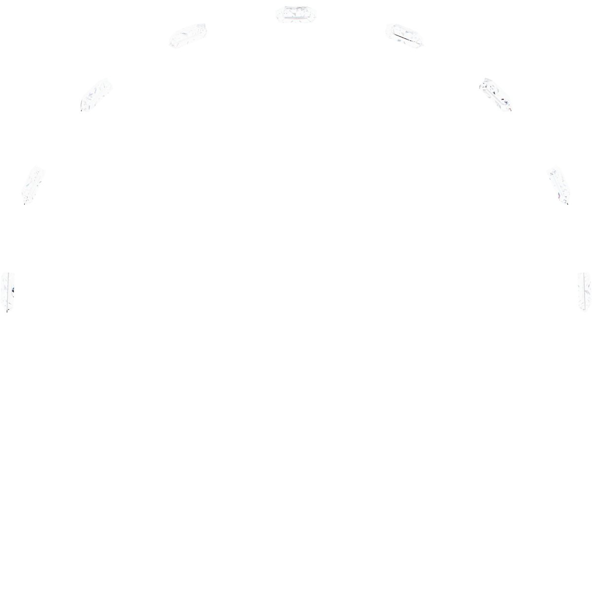 Alternative view of 1/5 CTW Natural Diamond Anniversary Band – 14K White Gold