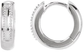 Accented Huggie Earrings