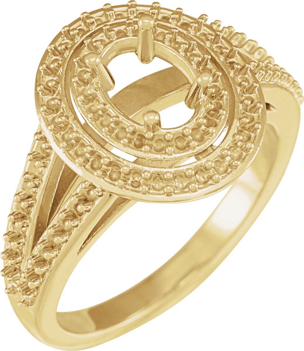 Double Halo-Style Engagement Ring or Band