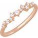 14K Rose 1/4 CTW Lab-Grown Diamond Scattered Stackable Ring