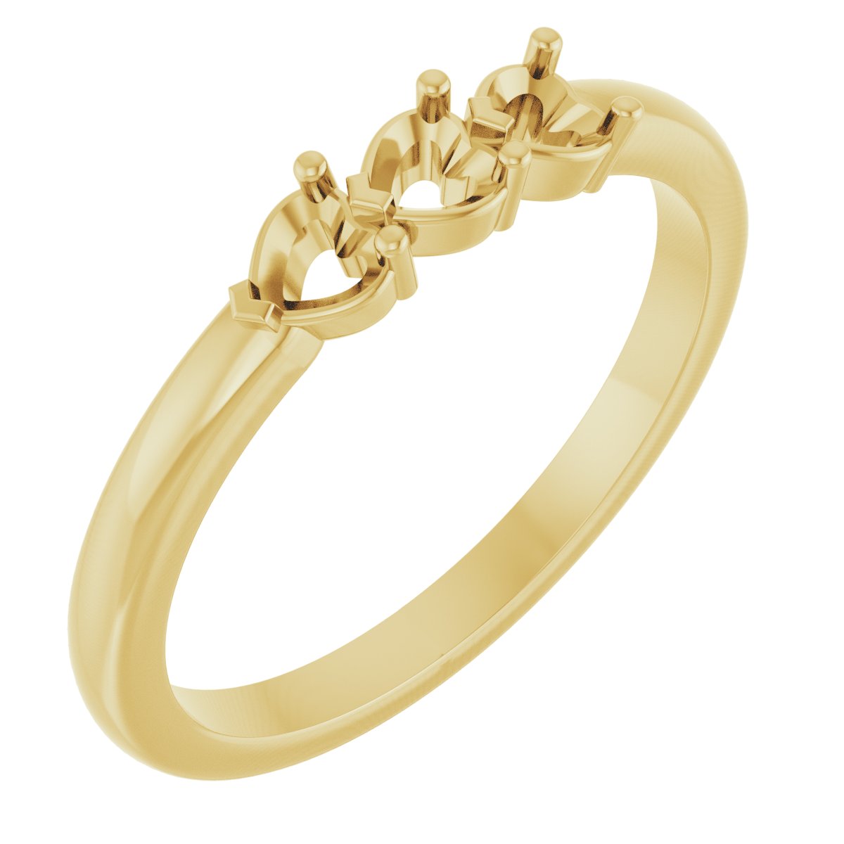 Family Heart Stackable Ring