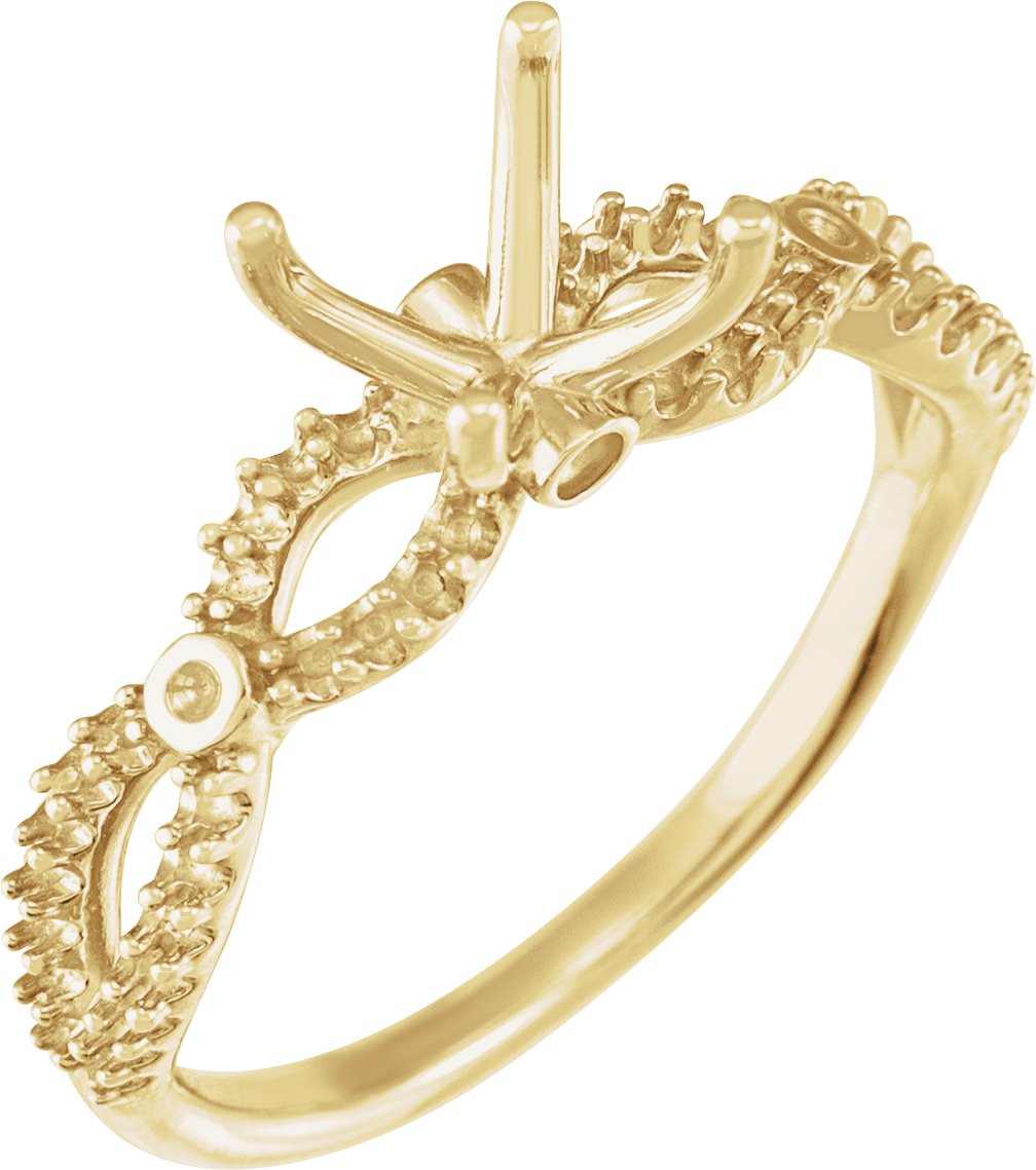 Accented Infinity-Inspired Engagement Ring or Band