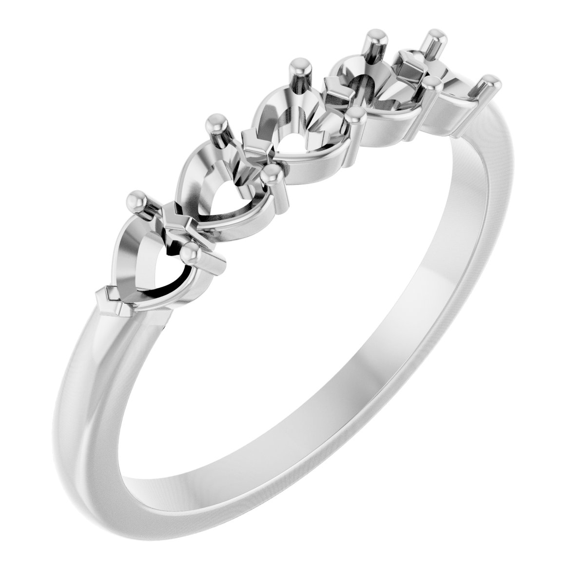 Family Heart Stackable Ring