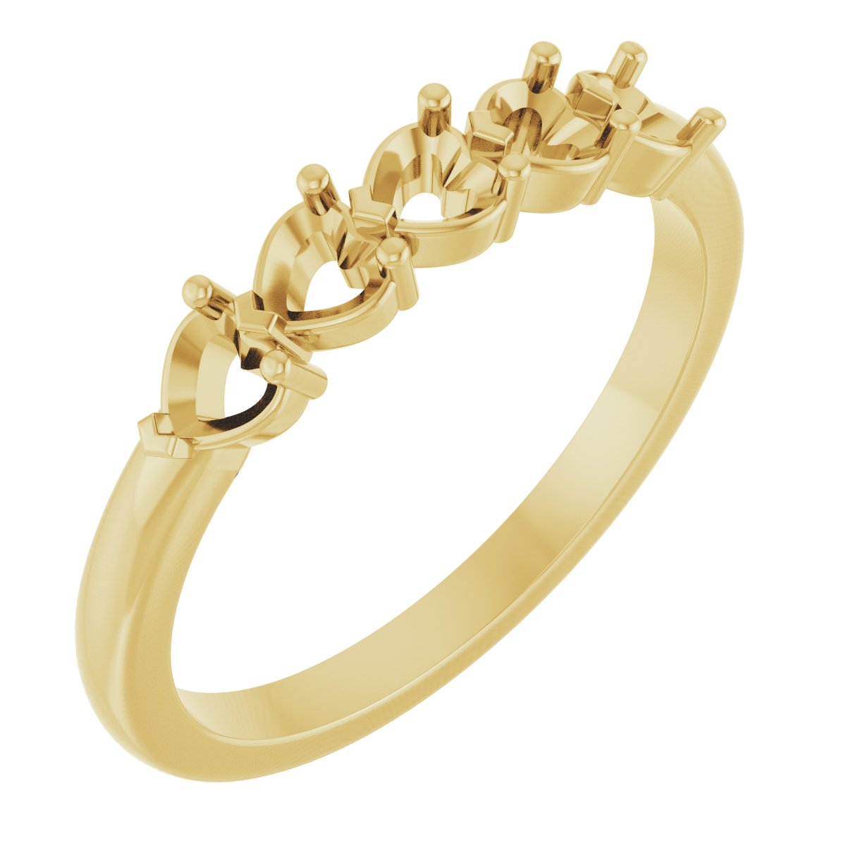 Family Heart Stackable Ring