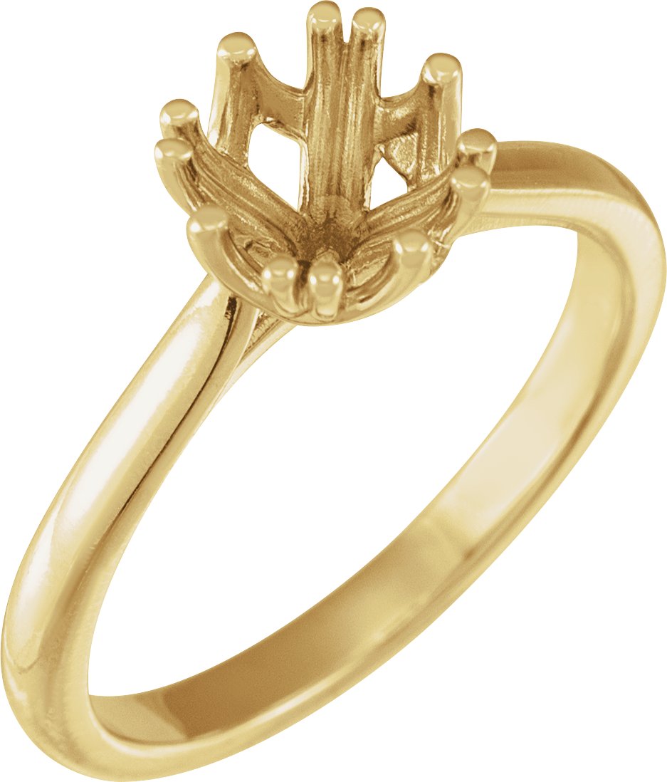 Twin-Prong Solitaire Engagement Ring