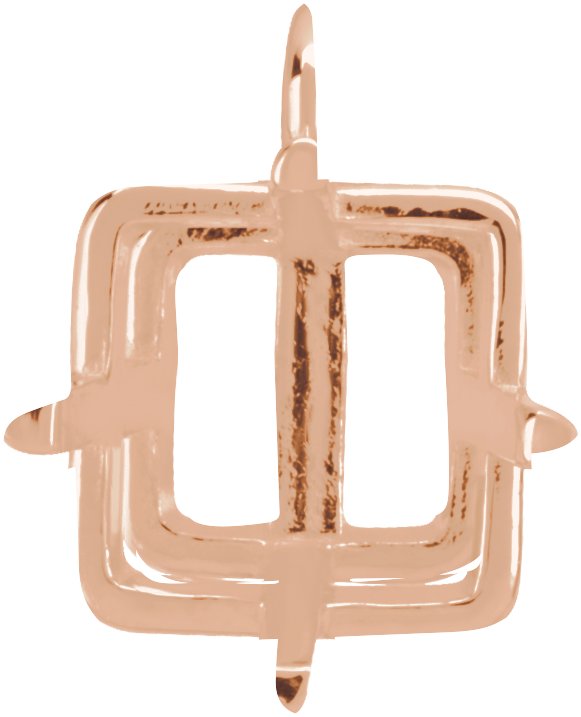 Square 4-Prong Basket Dangle