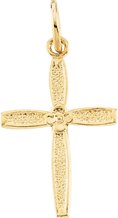 Childrens Cross Pendant 14 x 10mm Ref 769884