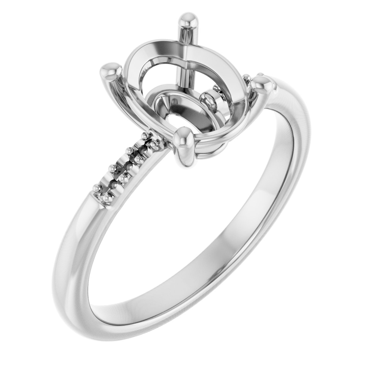 Accented Engagement Ring