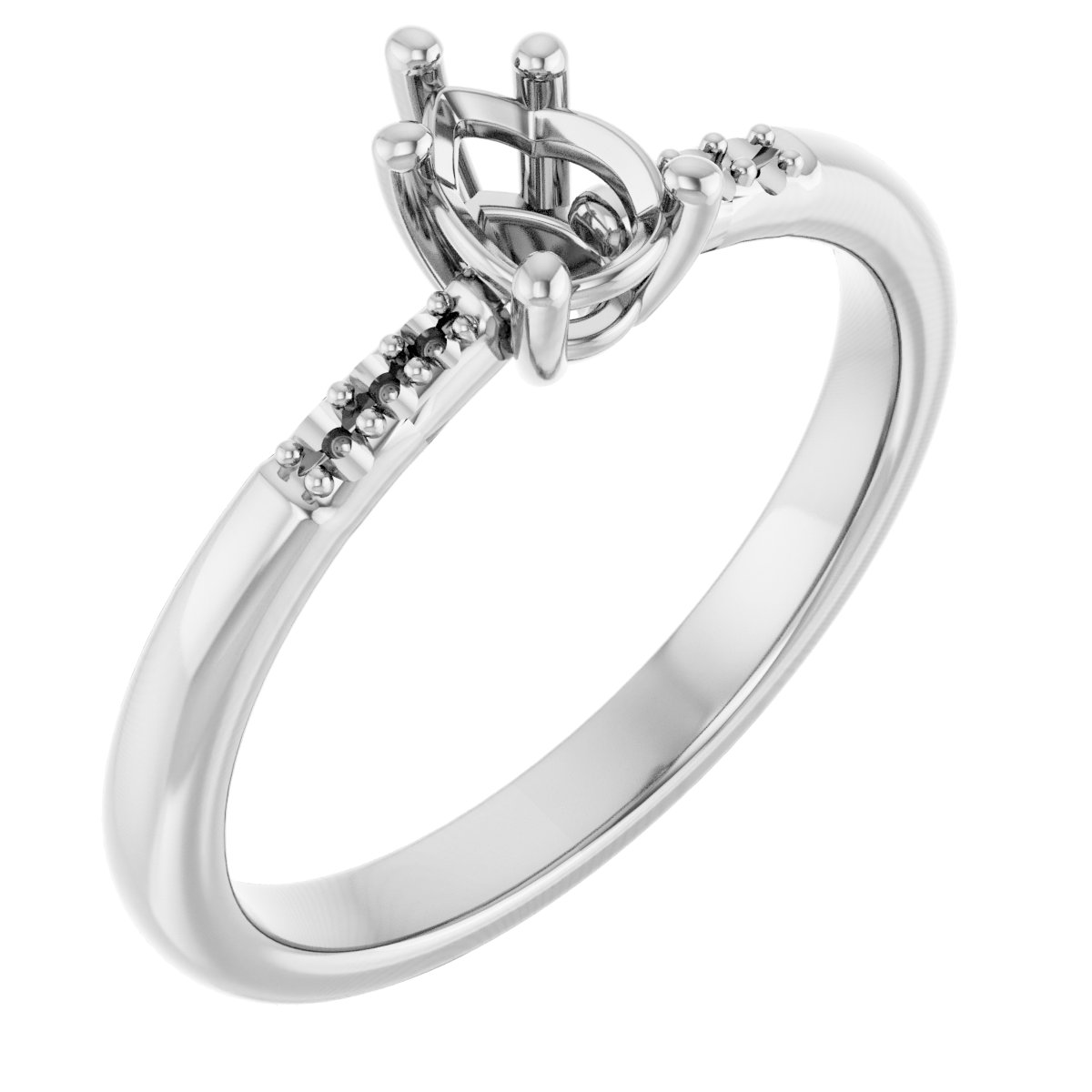 Accented Engagement Ring