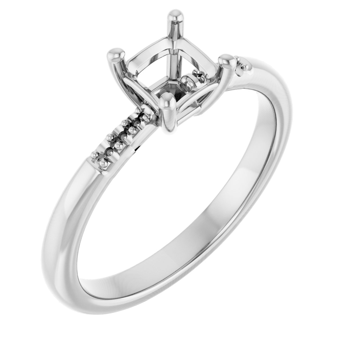 Accented Engagement Ring