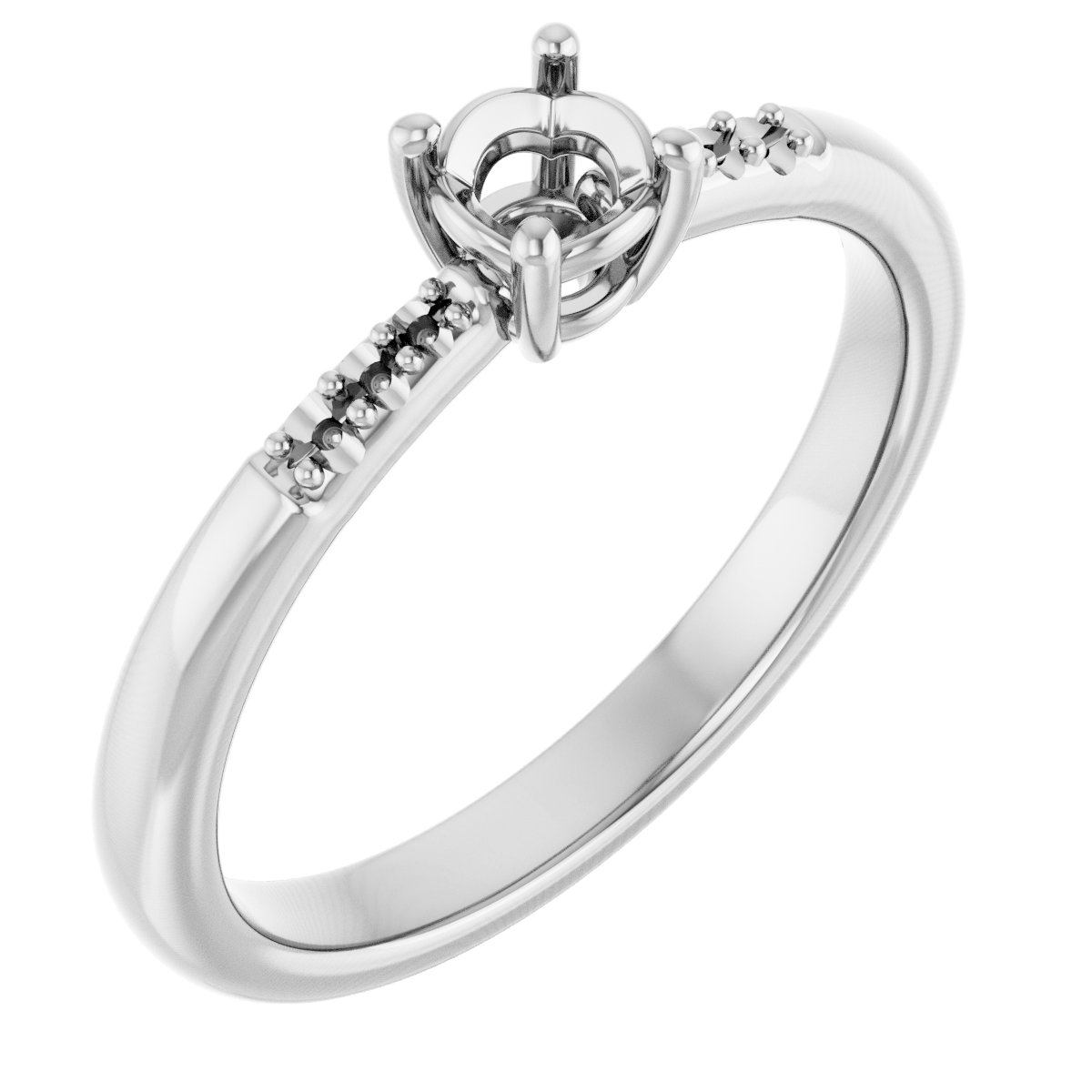 Accented Engagement Ring