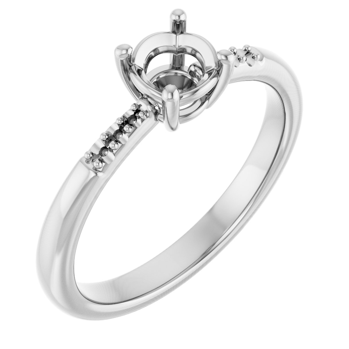 Accented Engagement Ring