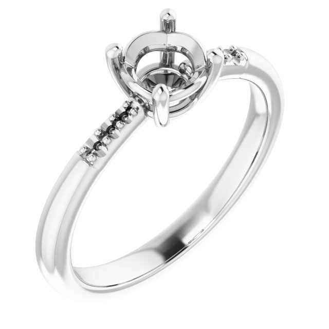 Accented Engagement Ring