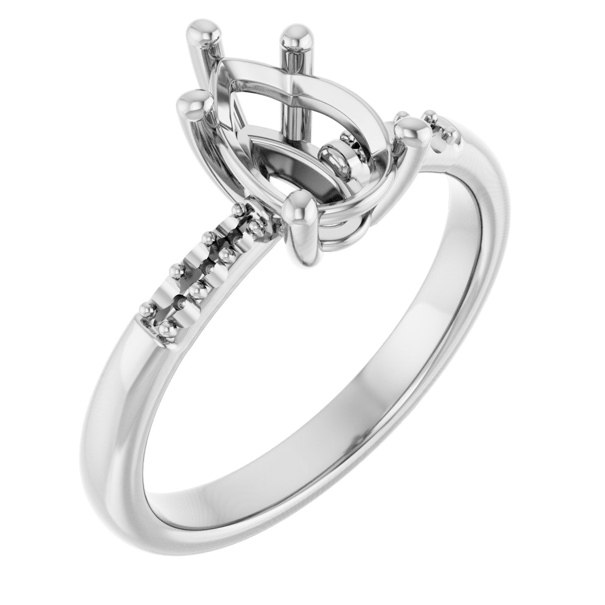 Accented Engagement Ring