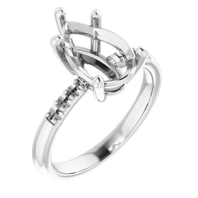 Accented Engagement Ring
