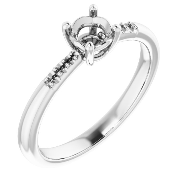 Accented Engagement Ring