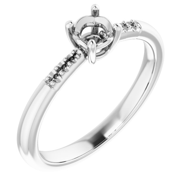 Accented Engagement Ring