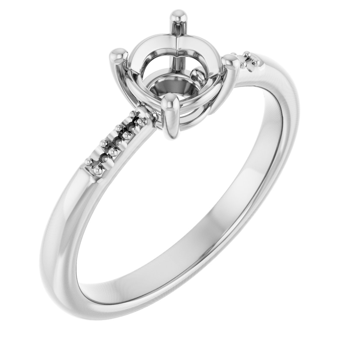 Accented Engagement Ring