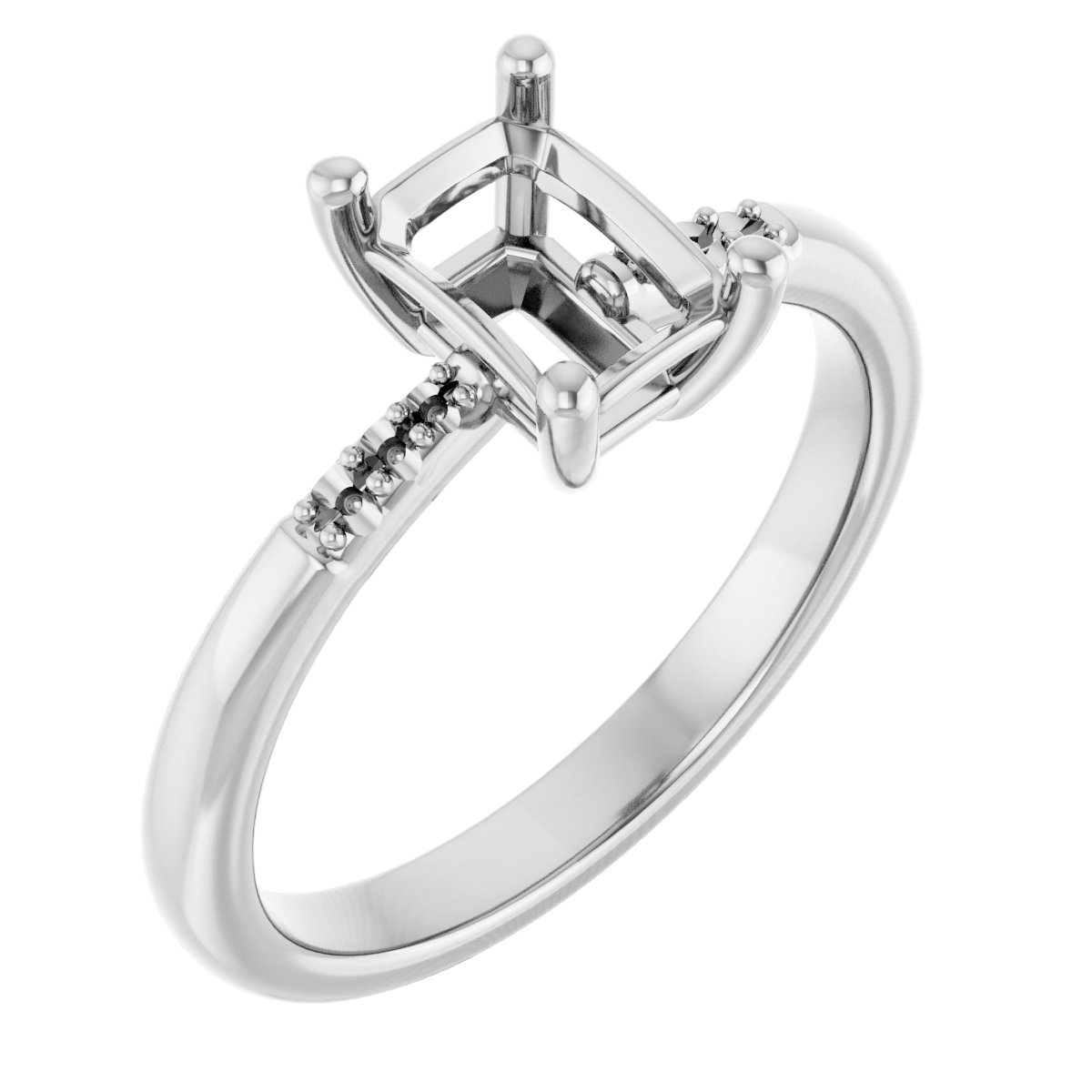 Accented Engagement Ring
