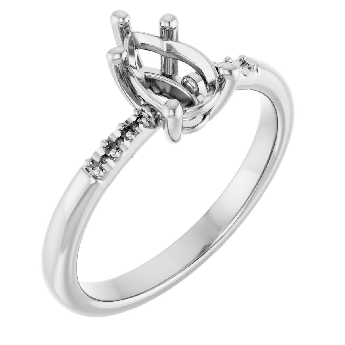 Accented Engagement Ring