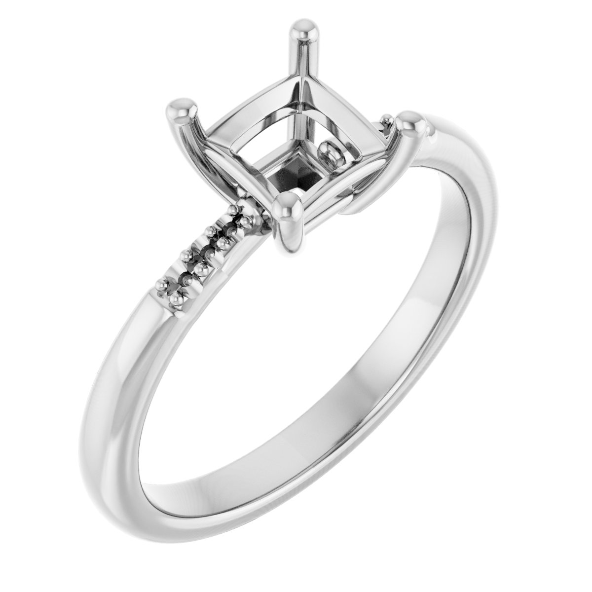 Accented Engagement Ring