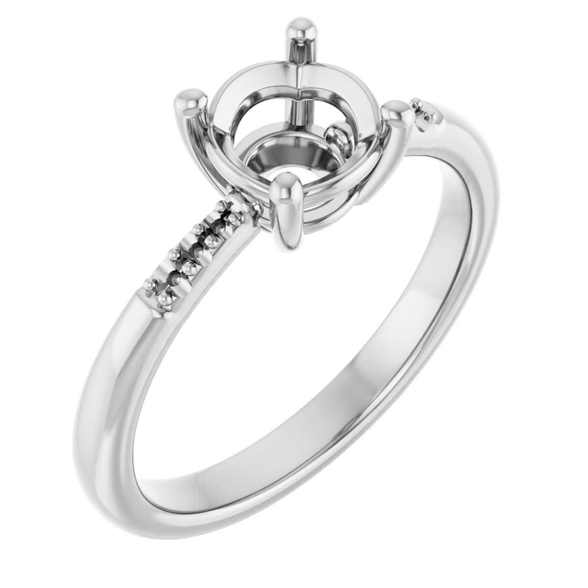 Accented Engagement Ring