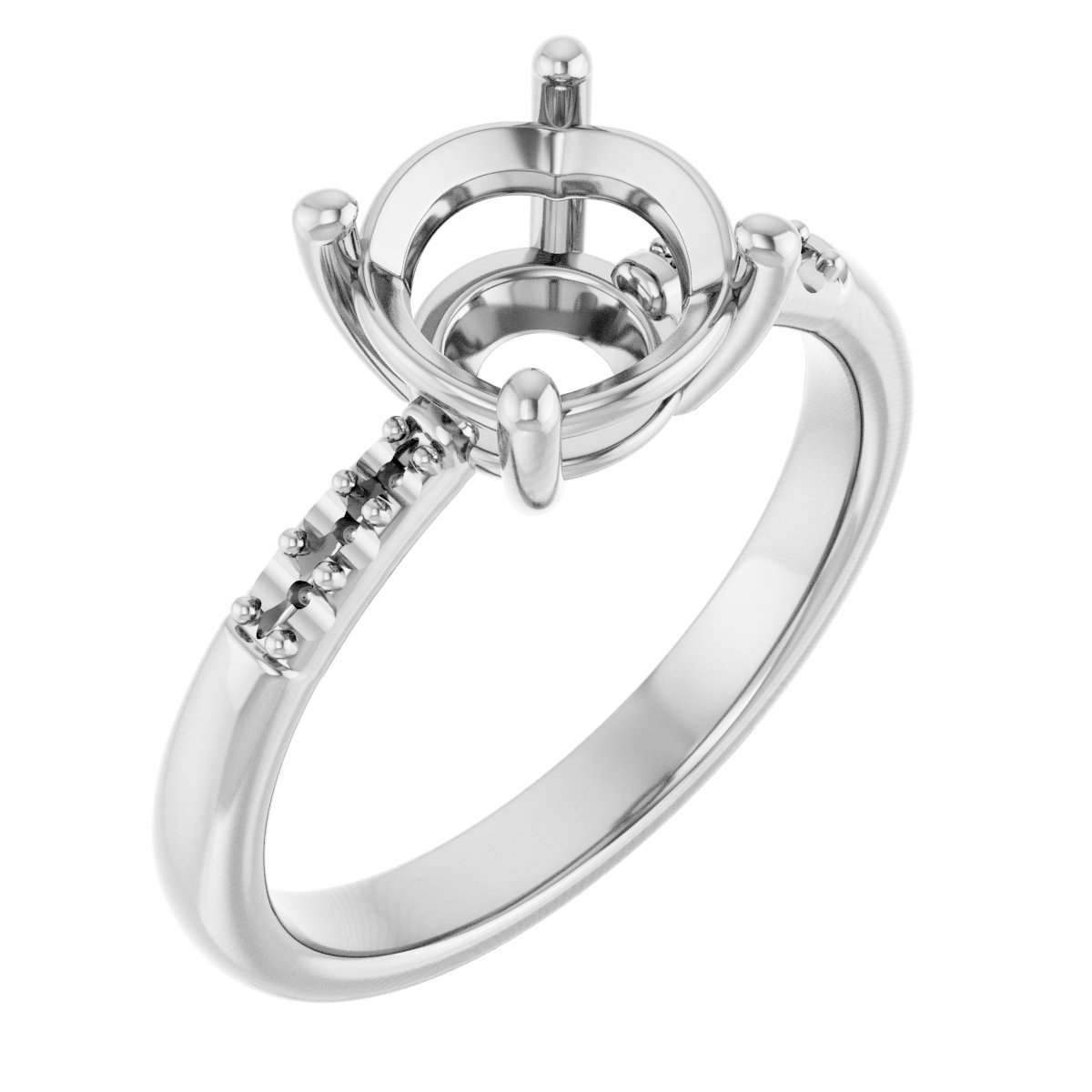 Accented Engagement Ring
