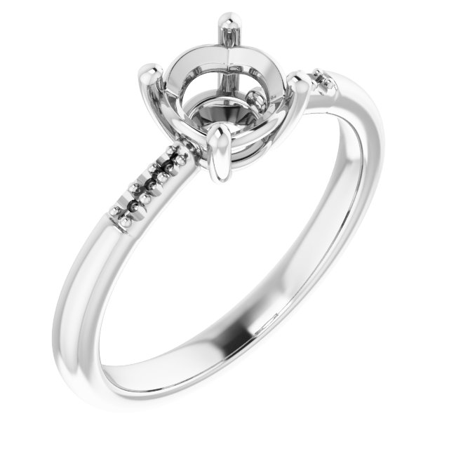 Accented Engagement Ring