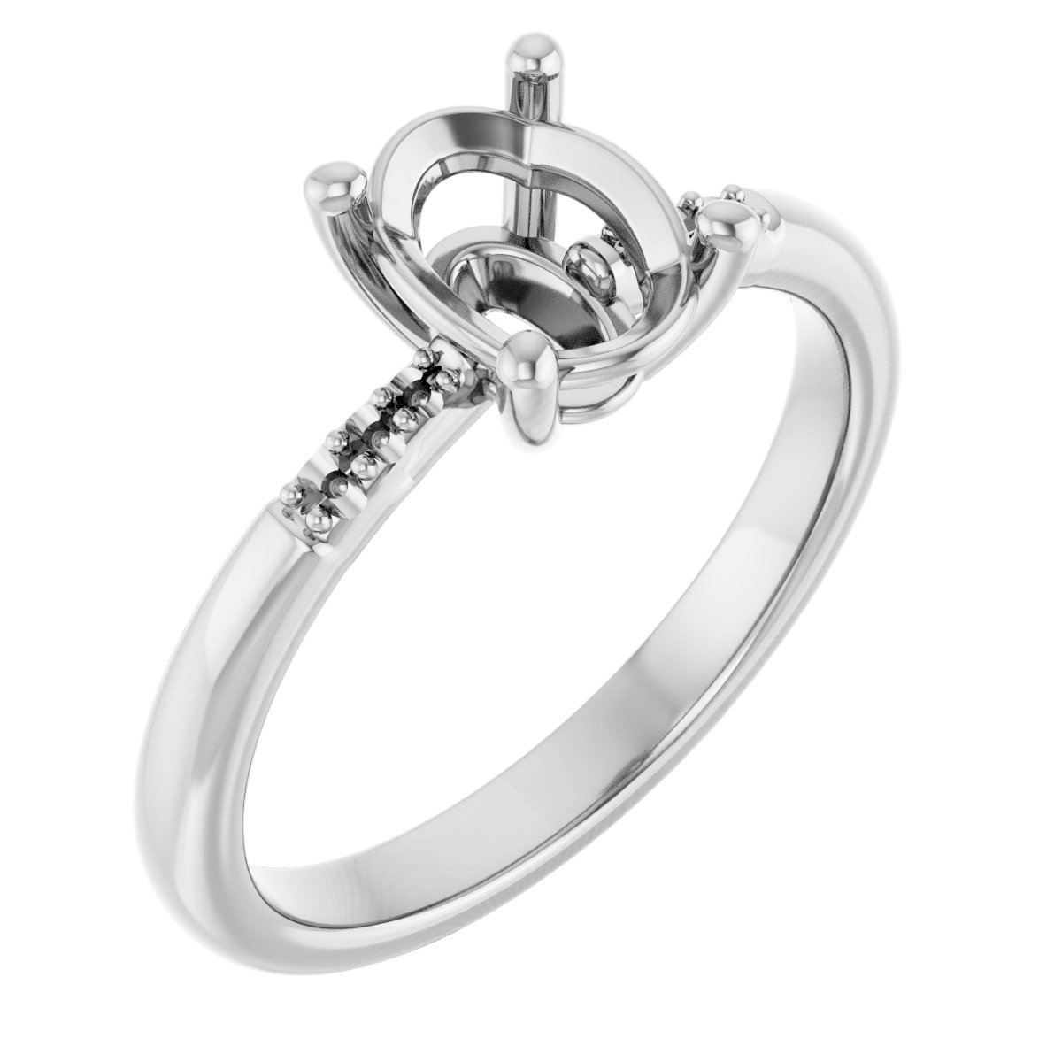 Accented Engagement Ring