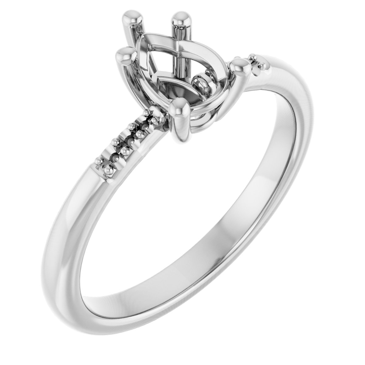 Accented Engagement Ring