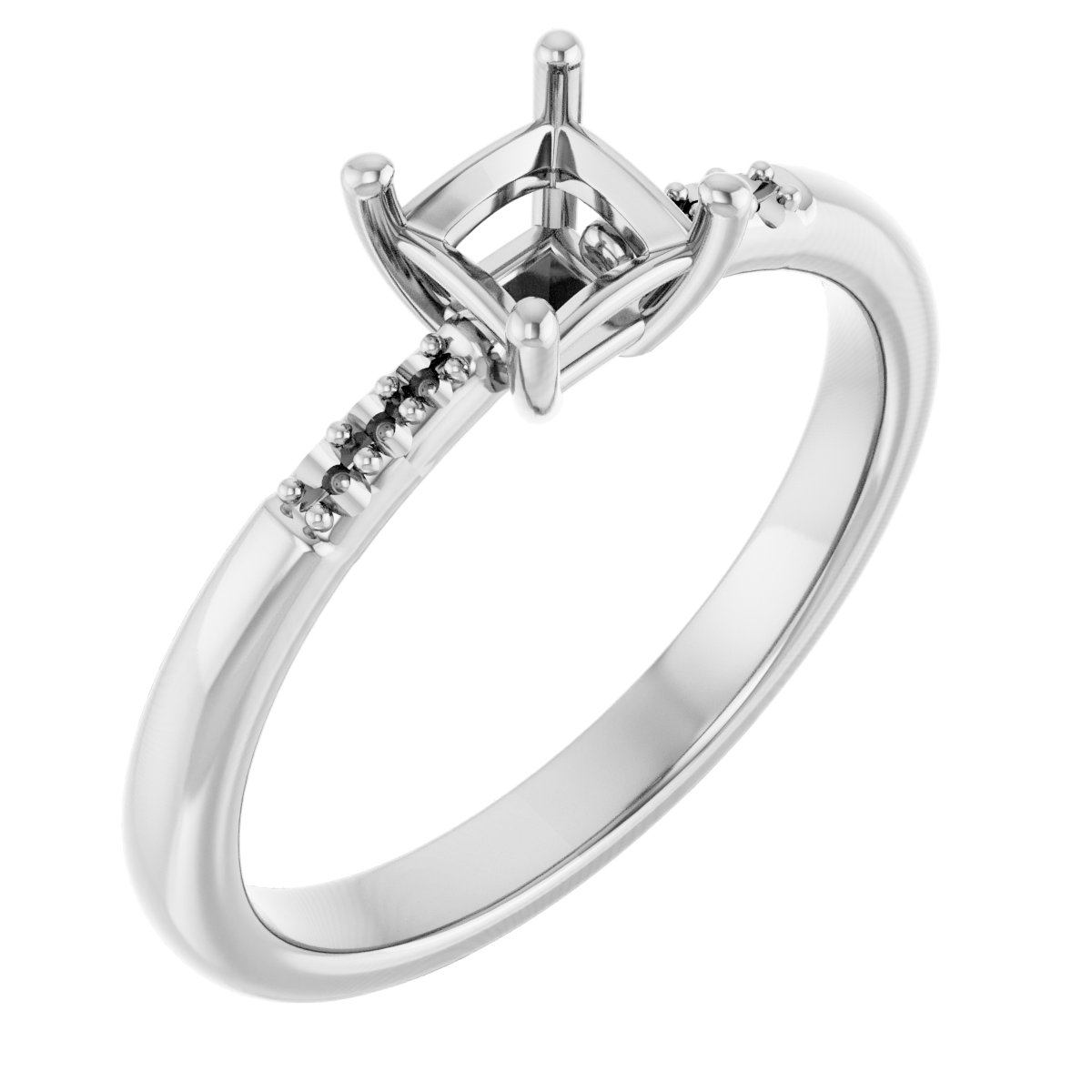 Accented Engagement Ring