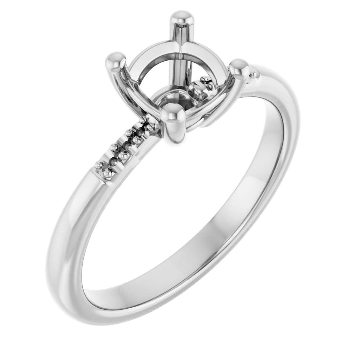 Accented Engagement Ring