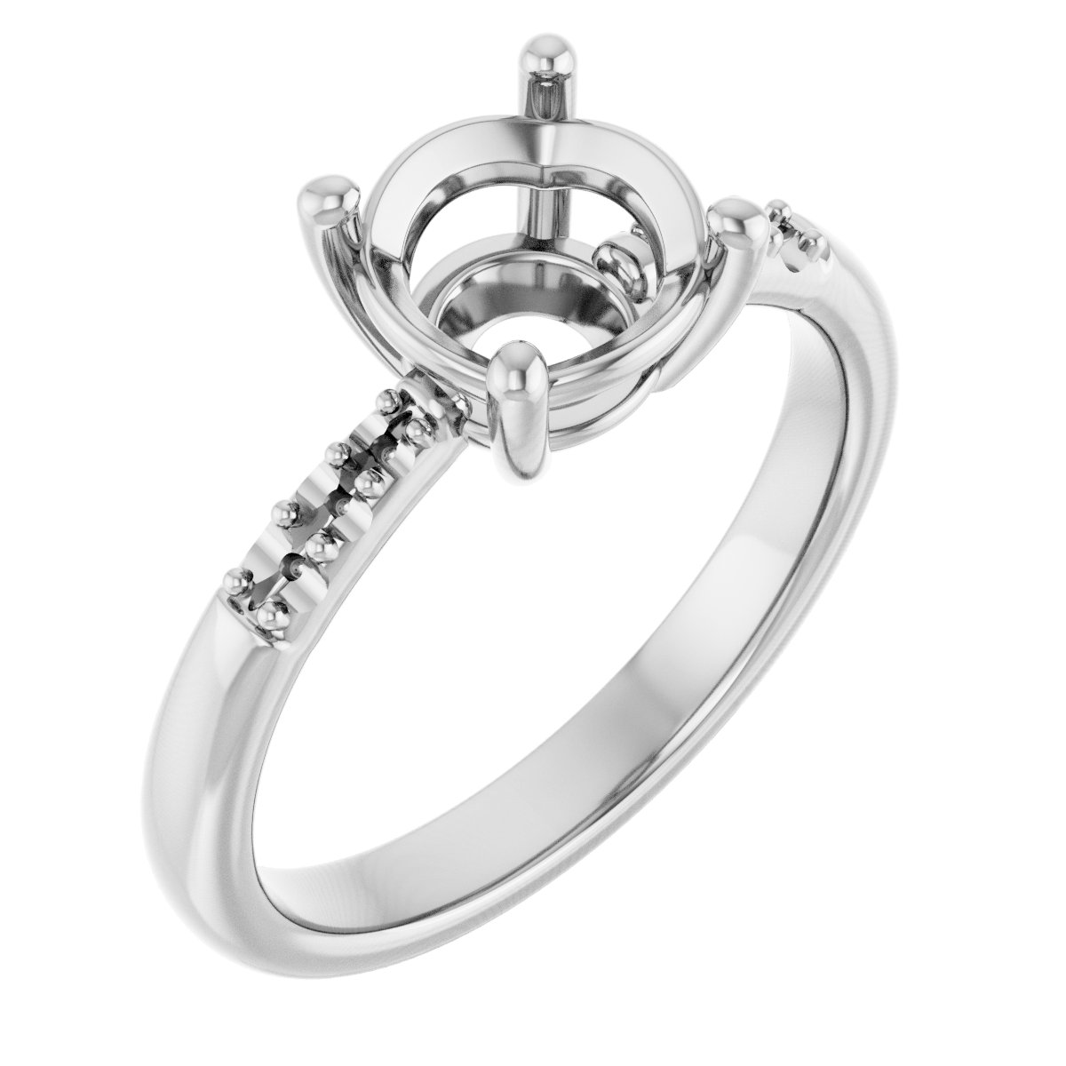 Accented Engagement Ring
