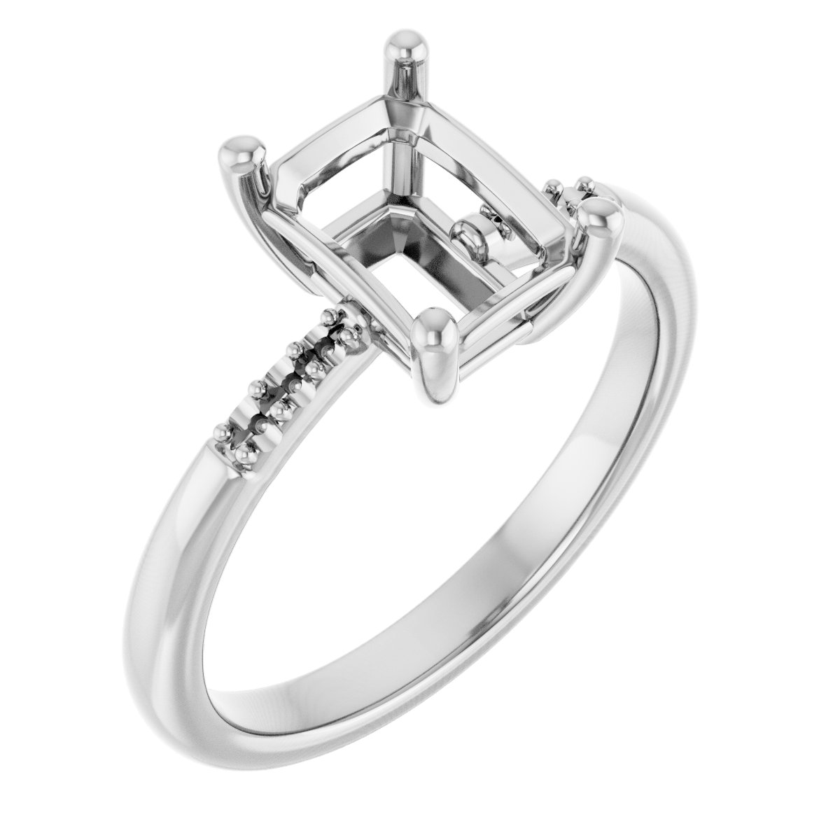 Accented Engagement Ring