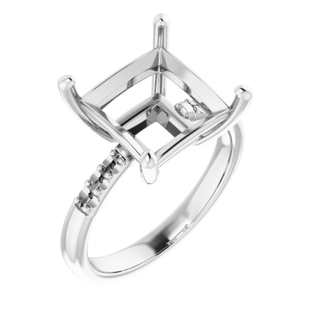 Accented Engagement Ring