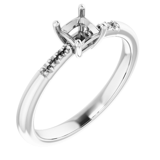 Accented Engagement Ring