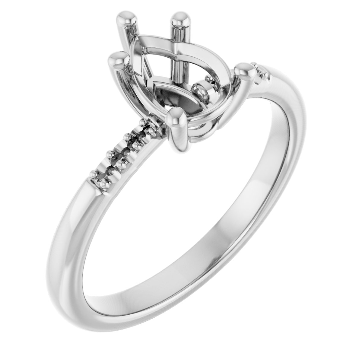 Accented Engagement Ring