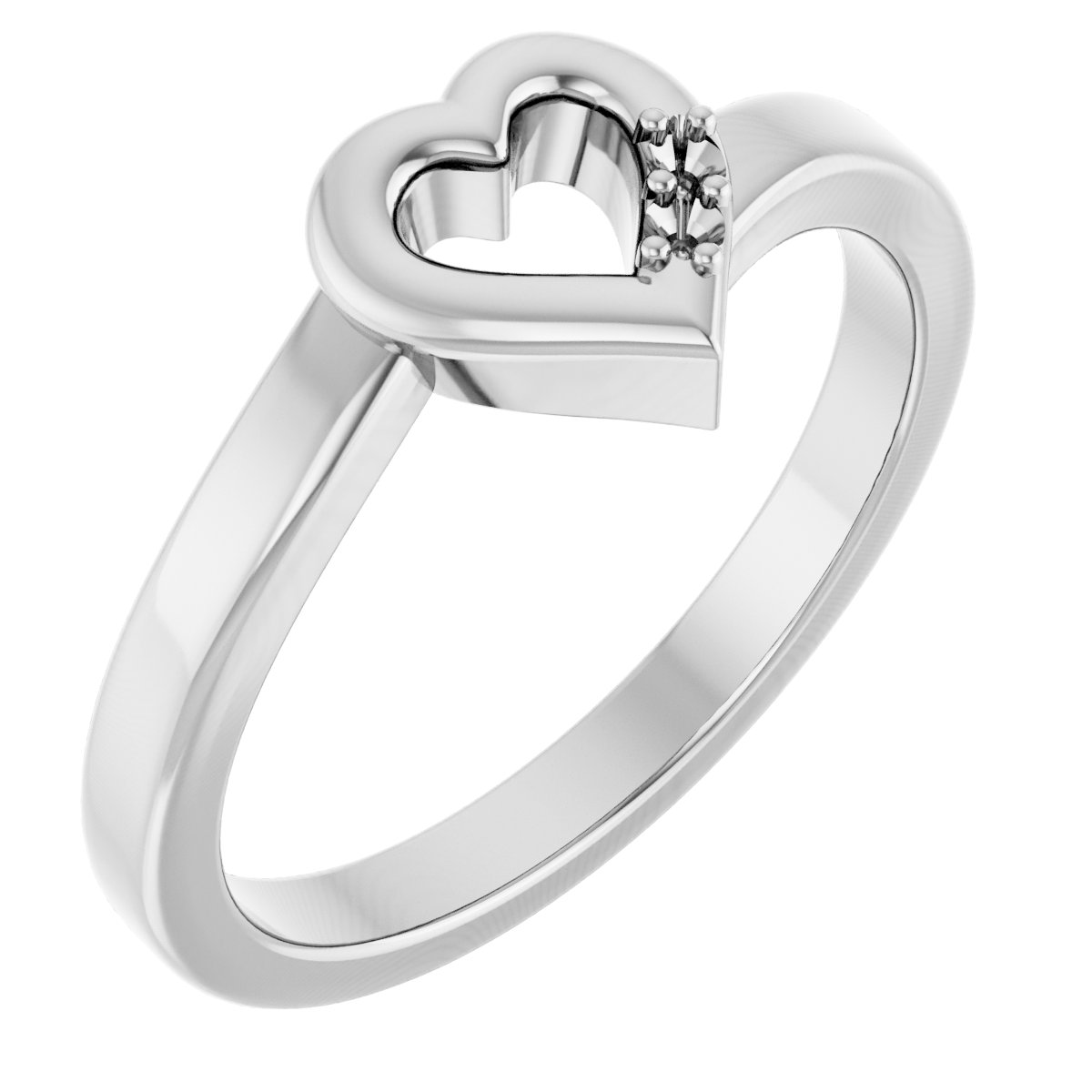 Family Engravable Heart Ring
