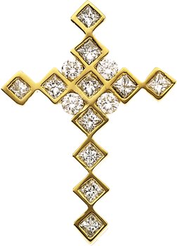 Diamond Cross Pendant .66 CTW Ref 645735