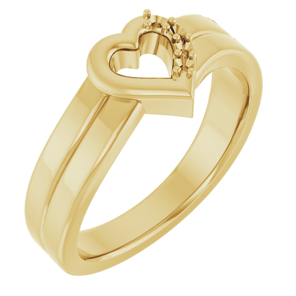 Family Engravable Heart Ring