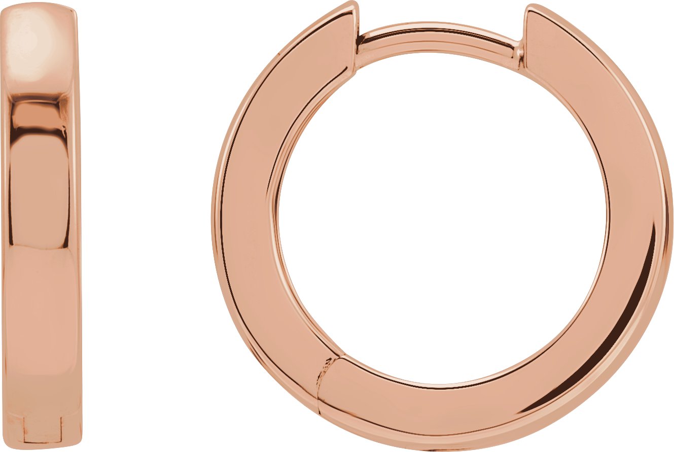 14K Rose 16 mm Hinged Hoop Earring Ref 17064426