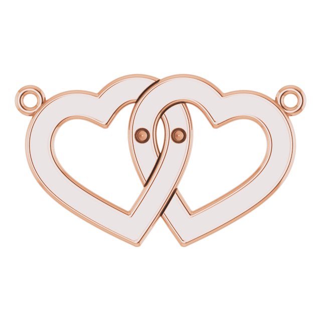 Engravable Family Interlocking Heart Necklace